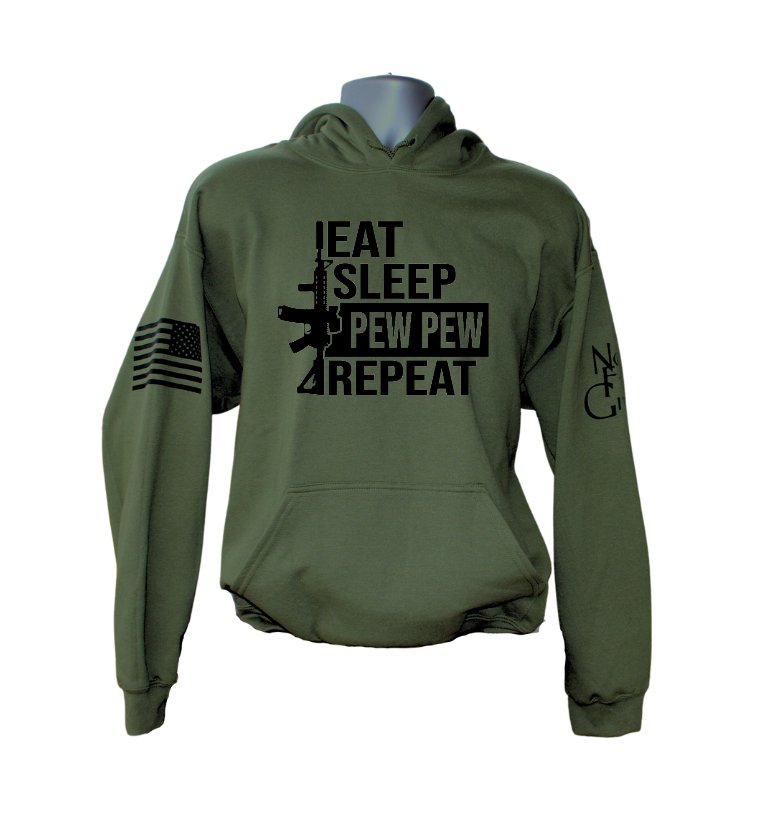 Eat Sleep Pew Hoodie