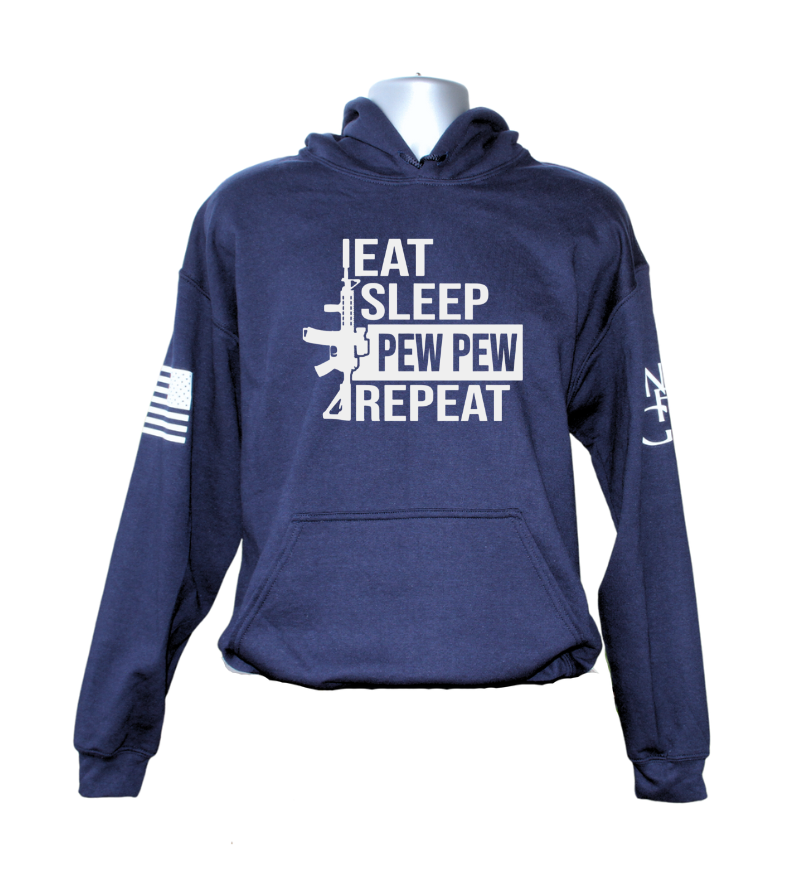 Eat Sleep Pew Hoodie