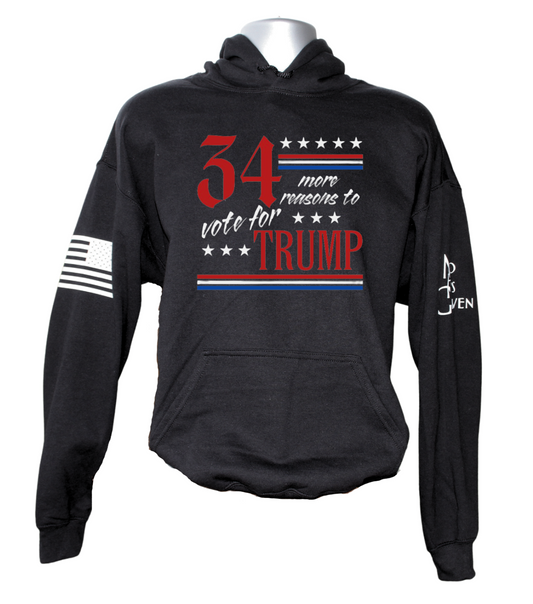 34 More Reasons to Vote For Trump Hoodie