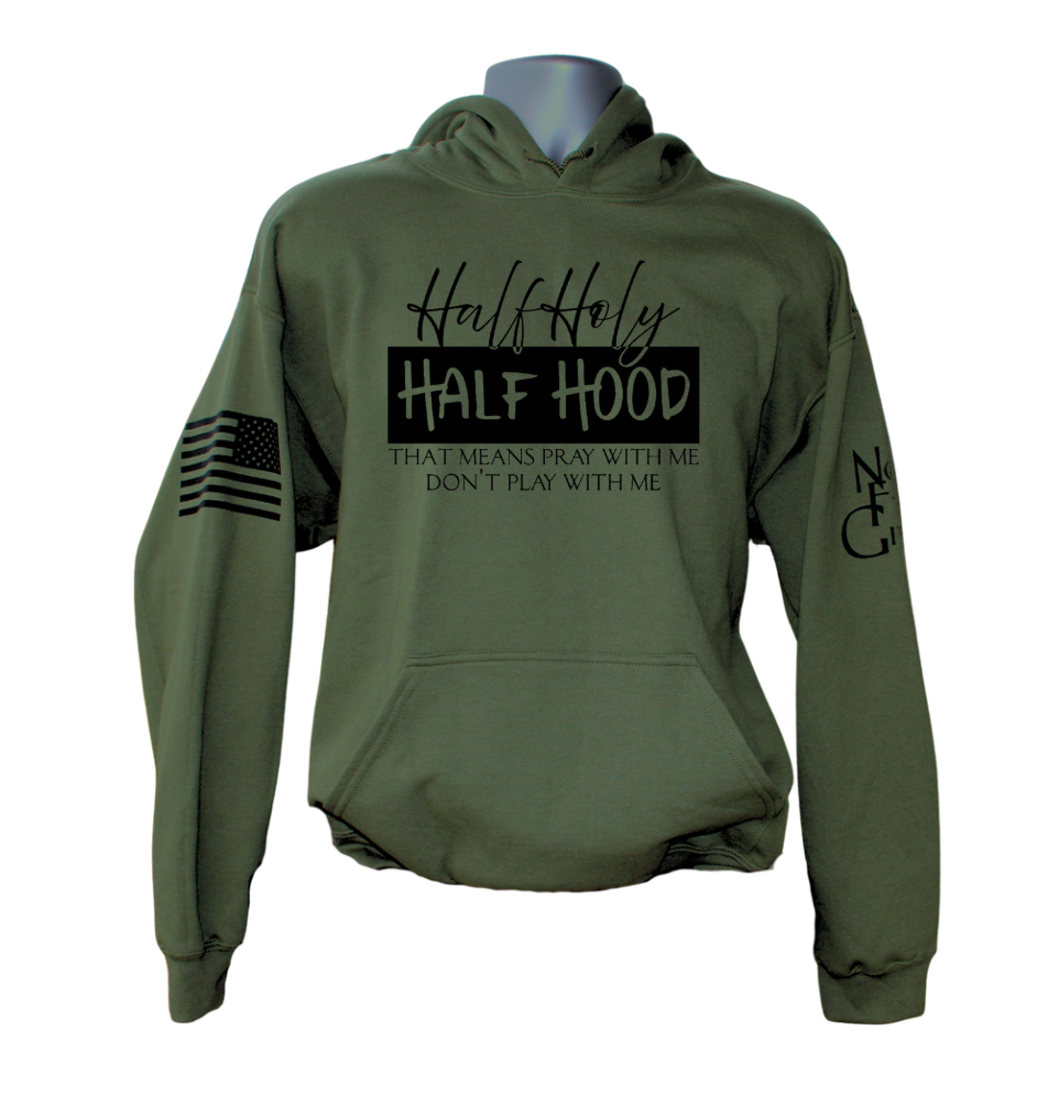 Half Holy Half Hood Hoodie